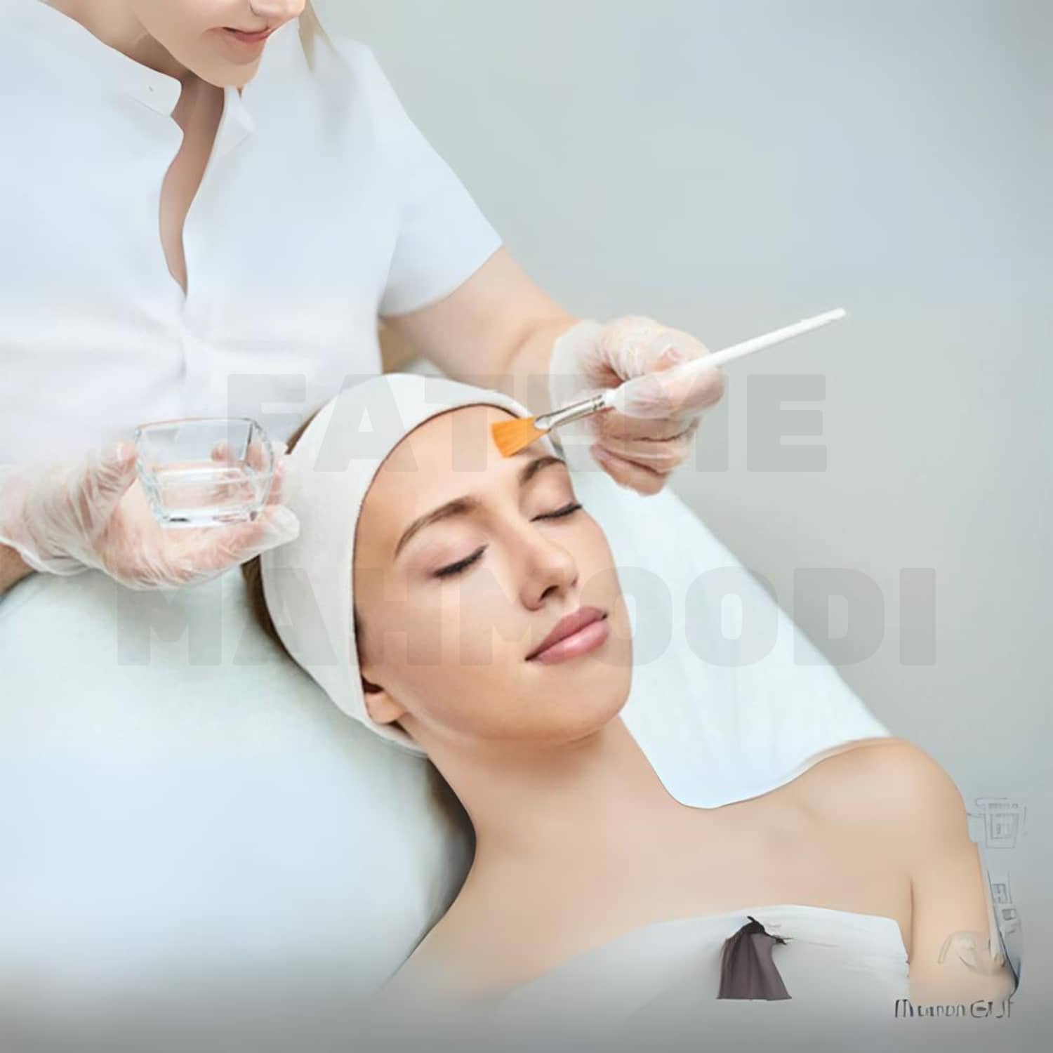 Photo of customers receiving beauty services