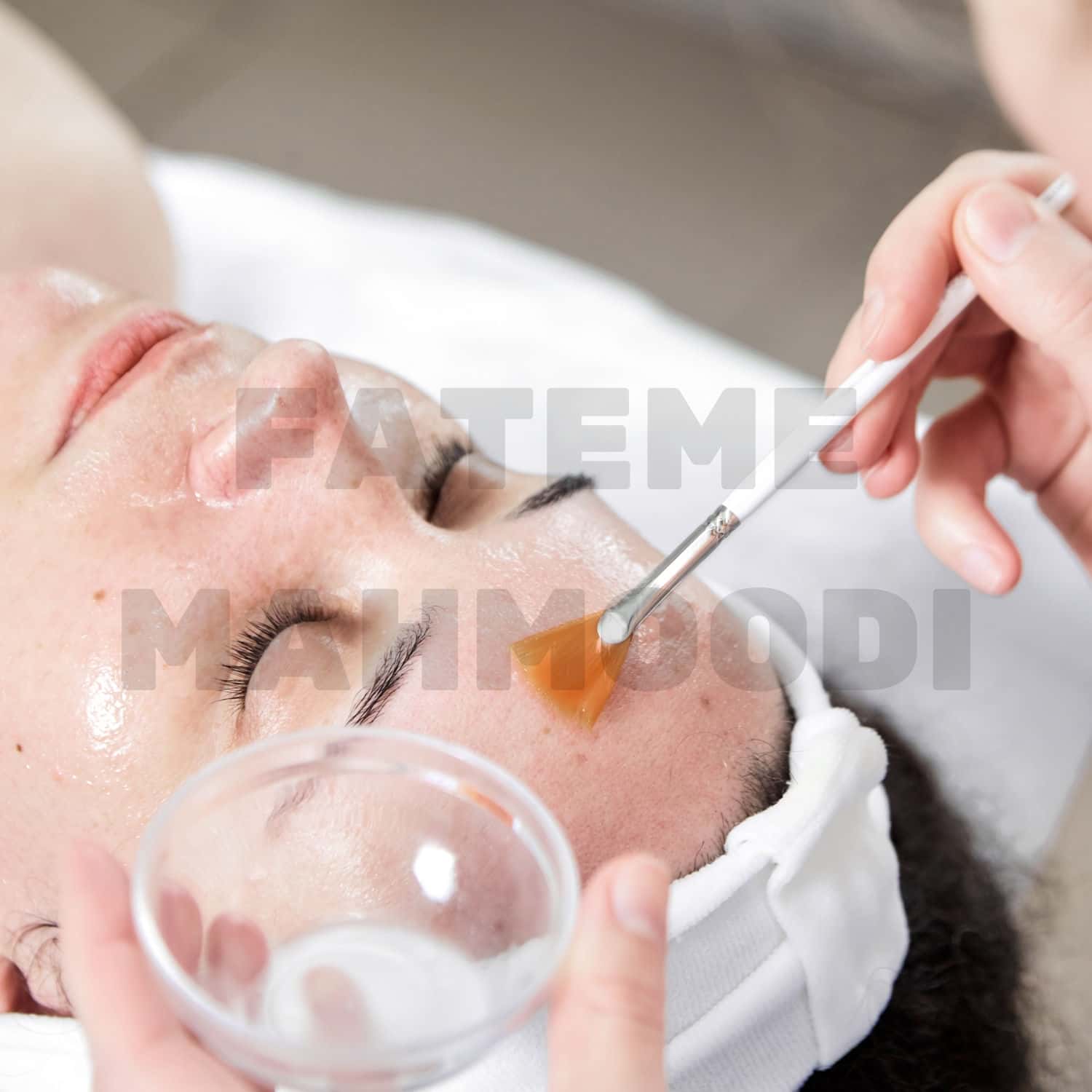 Photo of customers receiving beauty services