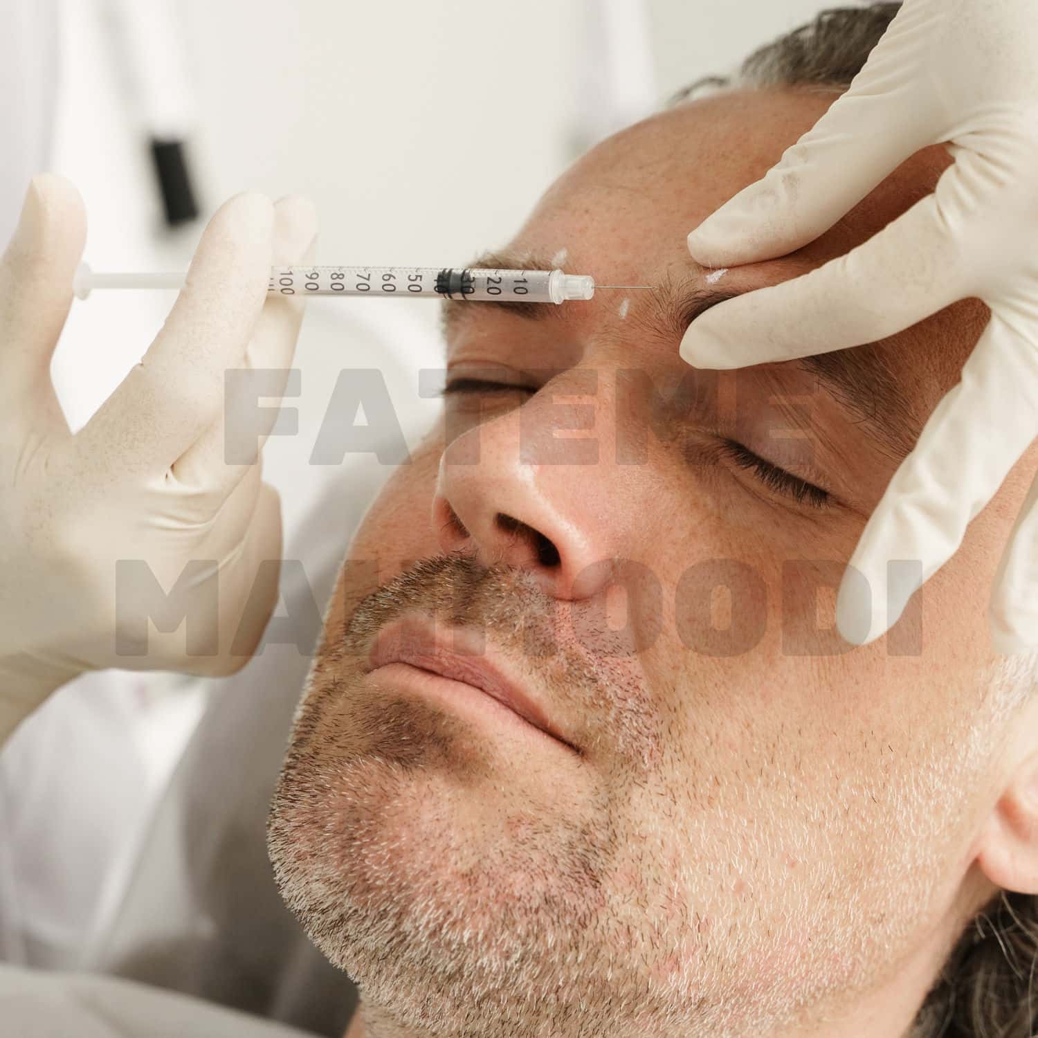 A customer receiving some skincare services